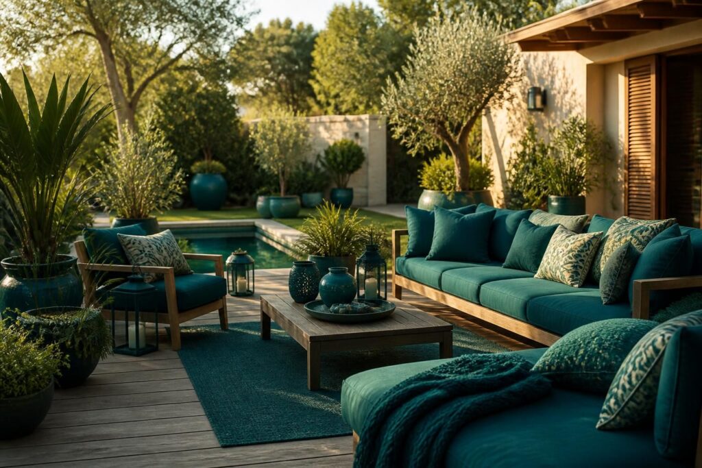 découvrez comment le bleu pétrole, couleur tendance, peut transformer votre jardin et terrasse en espaces élégants et modernes. conseils déco et inspirations pour un aménagement unique.