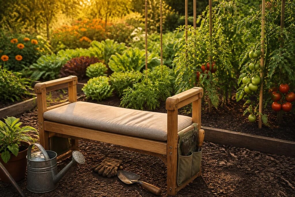 découvrez comment choisir un banc de jardinage confortable pour travailler efficacement et avec plaisir au potager.