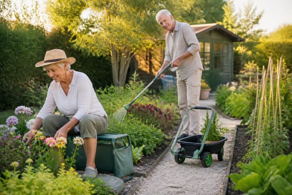 découvrez des solutions adaptées pour aider les personnes âgées à entretenir leur jardin en douceur, favorisant un jardinage agréable et sécurisé.